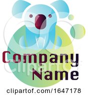 Koala Logo Design With Sample Text