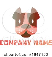 Poster, Art Print Of Dog Logo Design With Sample Text