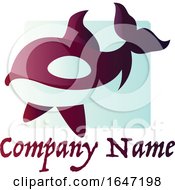 Poster, Art Print Of Killer Whale Logo Design With Sample Text
