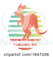 Poster, Art Print Of Kangaroo Logo Design With Sample Text