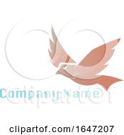 Poster, Art Print Of Flying Eagle Logo Design With Sample Text