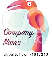 Poster, Art Print Of Parrot Bird Logo Design With Sample Text