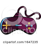 Poster, Art Print Of Purple Gamer Joystick