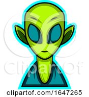 Poster, Art Print Of Green Alien Being