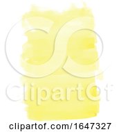 Poster, Art Print Of Yellow Watercolor Strokes