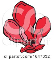 Poster, Art Print Of Red Flower
