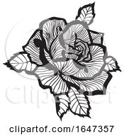 Poster, Art Print Of Black And White Rose