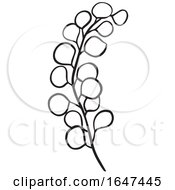 Poster, Art Print Of Black And White Sprig
