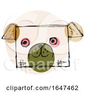 Sketched Dog Face