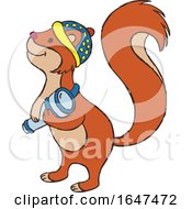 Poster, Art Print Of Squirrel Holding A Spyglass