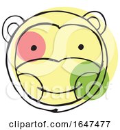 Poster, Art Print Of Sketched Monkey Face