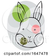 Poster, Art Print Of Sketched Rabbit Face