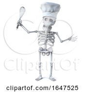 3d Skeleton Chef With Whisk by Steve Young