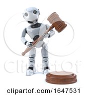 3d Robot Holds An Auction by Steve Young