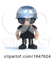 3d Biker Looks Down by Steve Young