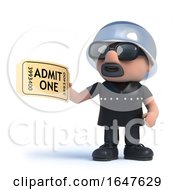 3d Biker Has A Ticket For Admission