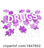 Poster, Art Print Of 3d Drugs Jigsaw