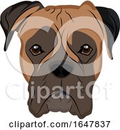 Boxer Dog Face by Morphart Creations
