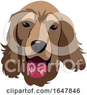 Poster, Art Print Of Cocker Spaniel Dog Face