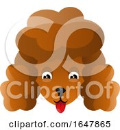 Poster, Art Print Of Apricot Poodle Dog Face