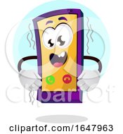 Poster, Art Print Of Cell Phone Mascot Character Vibrating
