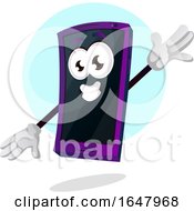 Poster, Art Print Of Cell Phone Mascot Character Dancing