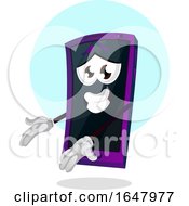 Poster, Art Print Of Cell Phone Mascot Character Presenting