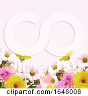 Poster, Art Print Of Watercolour Flowers Background