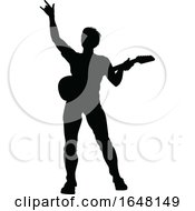 Poster, Art Print Of Musician Guitarist Silhouette