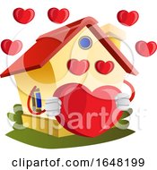 Poster, Art Print Of Home Mascot Character In Love