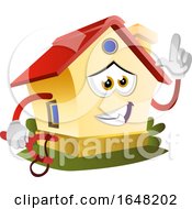 Poster, Art Print Of Home Mascot Character Holding A Slingshot