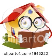 Poster, Art Print Of Home Mascot Character Reading