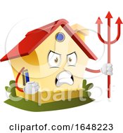 Poster, Art Print Of Home Mascot Character Holding A Trident