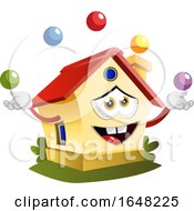 Poster, Art Print Of Home Mascot Character Juggling