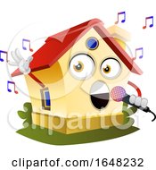 Poster, Art Print Of Home Mascot Character Singing