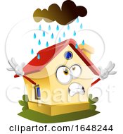 Home Mascot Character Being Rained On
