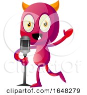 Devil Mascot Character Speaking by Morphart Creations