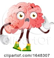 Poster, Art Print Of Unhappy Brain Character Mascot