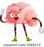 Poster, Art Print Of Brain Character Mascot