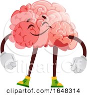 Poster, Art Print Of Happy Brain Character Mascot