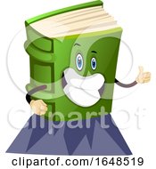 Poster, Art Print Of Green Book Mascot Character On A Mountain Top