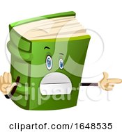Poster, Art Print Of Green Book Mascot Character Pointing