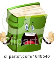 Poster, Art Print Of Shocked Green Book Mascot Character