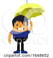 Poster, Art Print Of Man With Umbrella