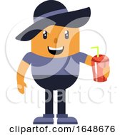 Man With Hat Drinking Soda