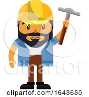 Poster, Art Print Of Man With Hammer