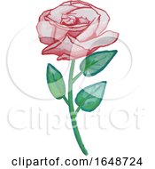 Poster, Art Print Of Watercolor Rose