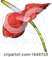 Poster, Art Print Of Watercolor Flower