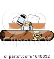 Poster, Art Print Of Cigar And Lighter