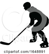 Hockey Sports Player Silhouettes